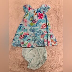 Children’s Place Tropical Ruffle Dress 6-9 Months